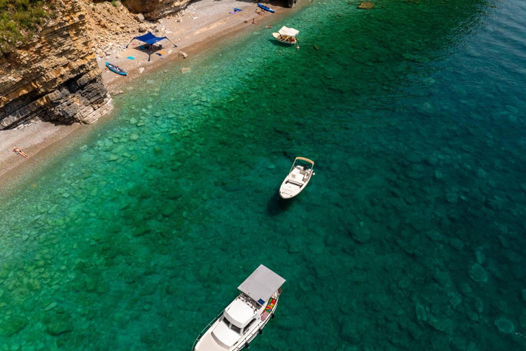4-Hour Private Boat Tour — Blue Lagoon, Caves & Sveti Stefan