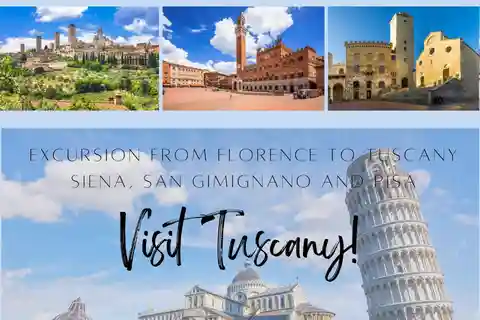 Firenze: Tour della Toscana con Siena, San Gimignano e Pisa