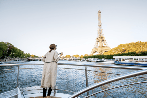 Paris: Seine River Cruise & Eiffel Tower Access Summit Eiffel Tower Access & Dinner Cruise