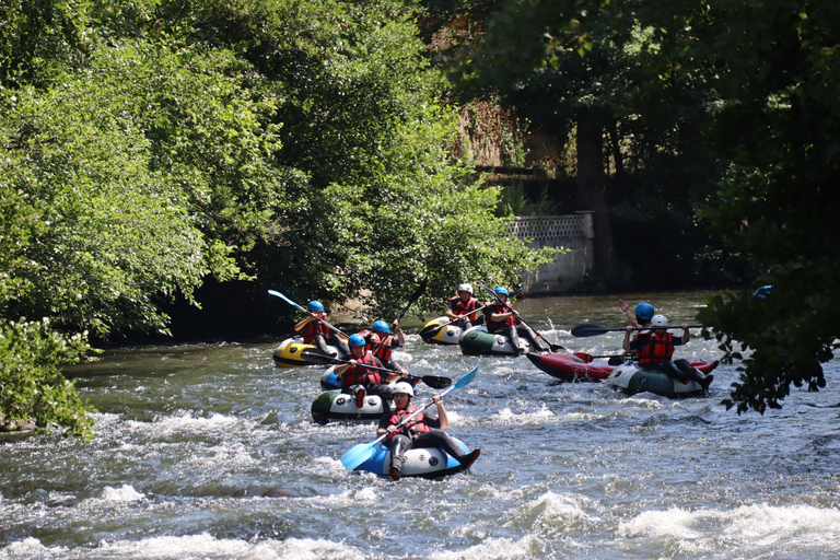 Tubing down the Aude River in Quillan