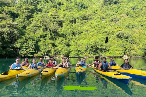 Ha Long Bay Luxury Day Cruise: Caves, Island & Sunset Escape Private Tour Guide & Shared Car Transfer & Shared Cruise