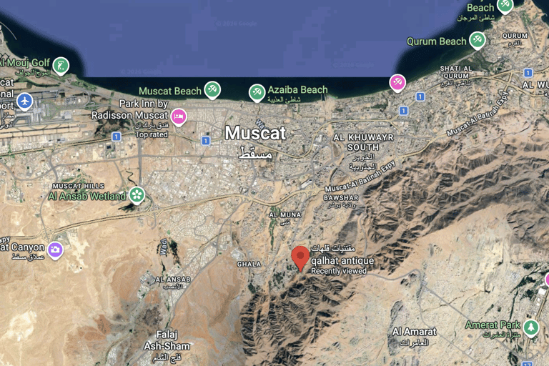 Omani Rooftop Terrace Dining + Village / Wadi Tour