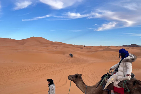 From Marrakech: 3-Day Merzouga Tour with Camel Trek & Luxury Camp Shared Standard Sahara Tour – Popular Choice