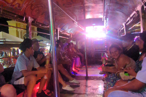 Cartagena: Chiva Party Bus, Dinner, Dance Lesson, & Club