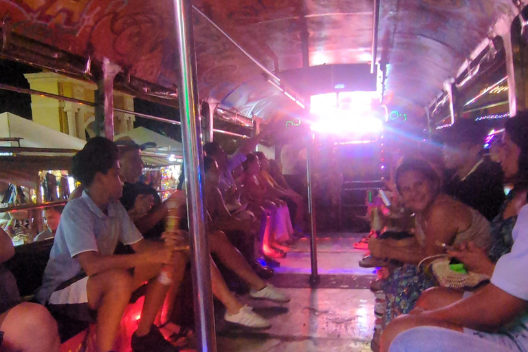 Cartagena: Chiva Party Bus, Dinner, Dance Lesson, & Club