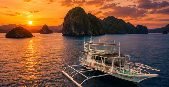 El Nido: Private Sunset Cruise in Bacuit Bay