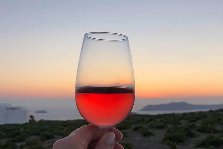 Santorini: Liten grupp Sunset Wine Tour med Santo vingårdRundtur i liten grupp kl. 16.00