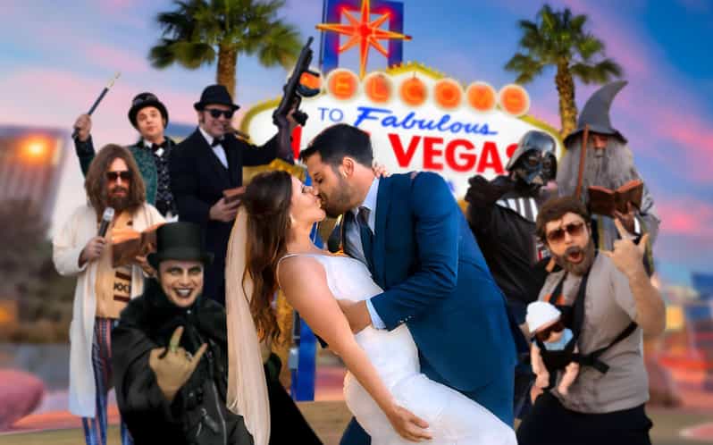 Las Vegas: Tradiční nebo tematická svatba/obnovení slibů u nápisu Vegas