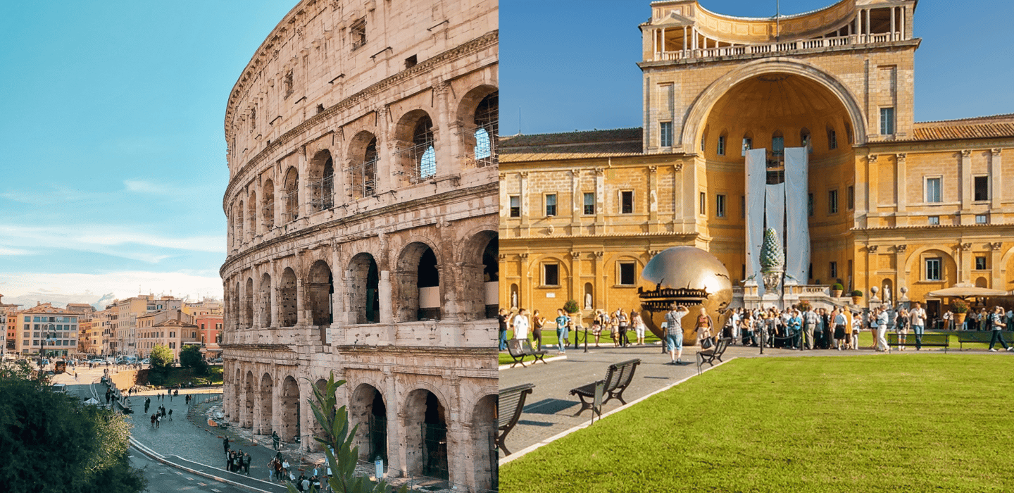 Rom an einem Tag: Kolosseum und Vatikan Kombi-Tour Rom an einem Tag: Kolosseum und Vatikan Kombi-Tour