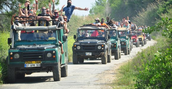 City of Side:Green Canyon Jeep Safari & Boat Trip with Lunch