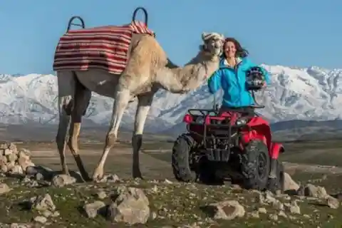 Marrakesz: Agafay Desert Quad Biking z pokazem kolacji