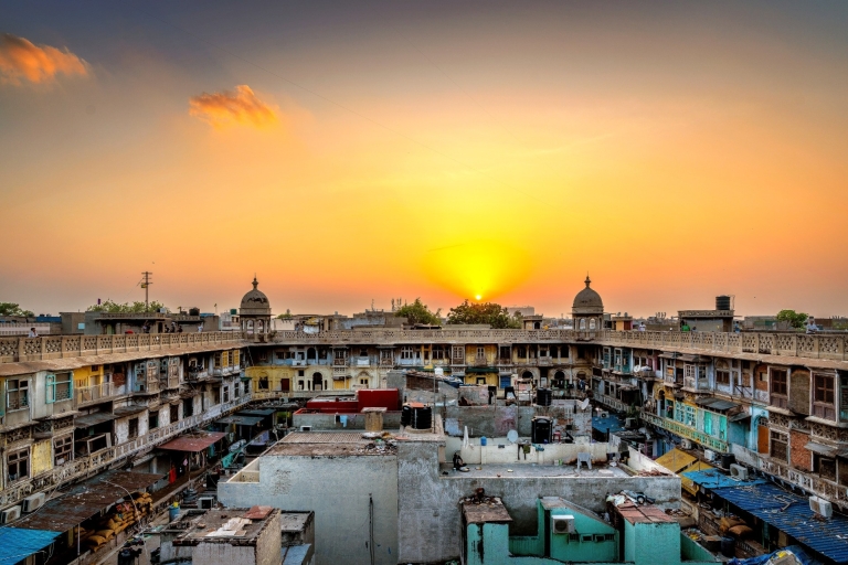 Old Delhi Half-Day Walking Tour with Car Transfers Option 1: Pick-up & drop-off from New Delhi/Delhi Airport