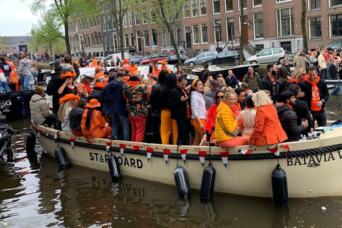 Amsterdam: 3 Hour Kings Day Boat Party with Unlimited Drinks