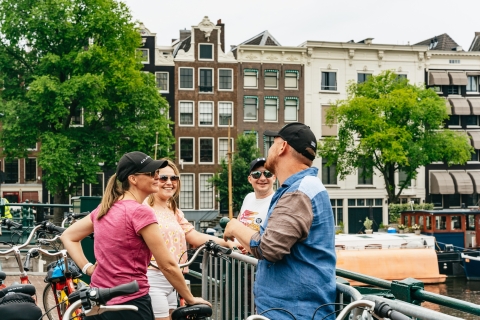 Amsterdam : visite du centre-ville à vélo en petit groupeVisite avec un audioguide en français et en espagnol