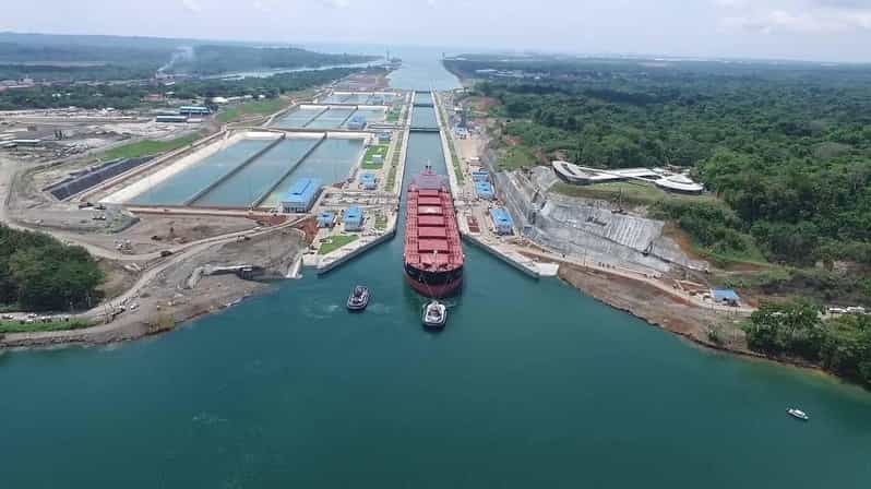 Visite du canal de Panama : nouvelles écluses d'Agua Clara et centre de Gatún