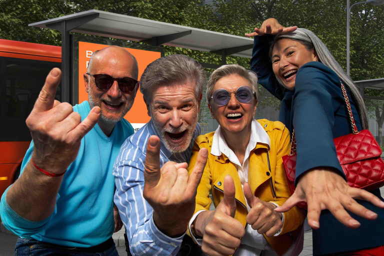 Londres : Visite en bus avec théâtre et comédie en directLondres : une visite guidée divertissante avec théâtre et comédie en direct