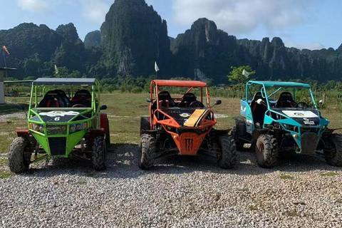 Vang Vieng: Go-Karting e passeio de barco ao pôr do sol ou ao nascer do sol