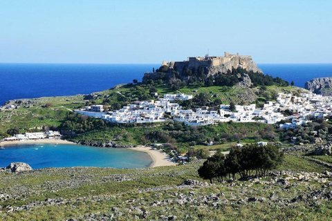 From Rhodes: Bus Tour to Lindos and the Seven Springs