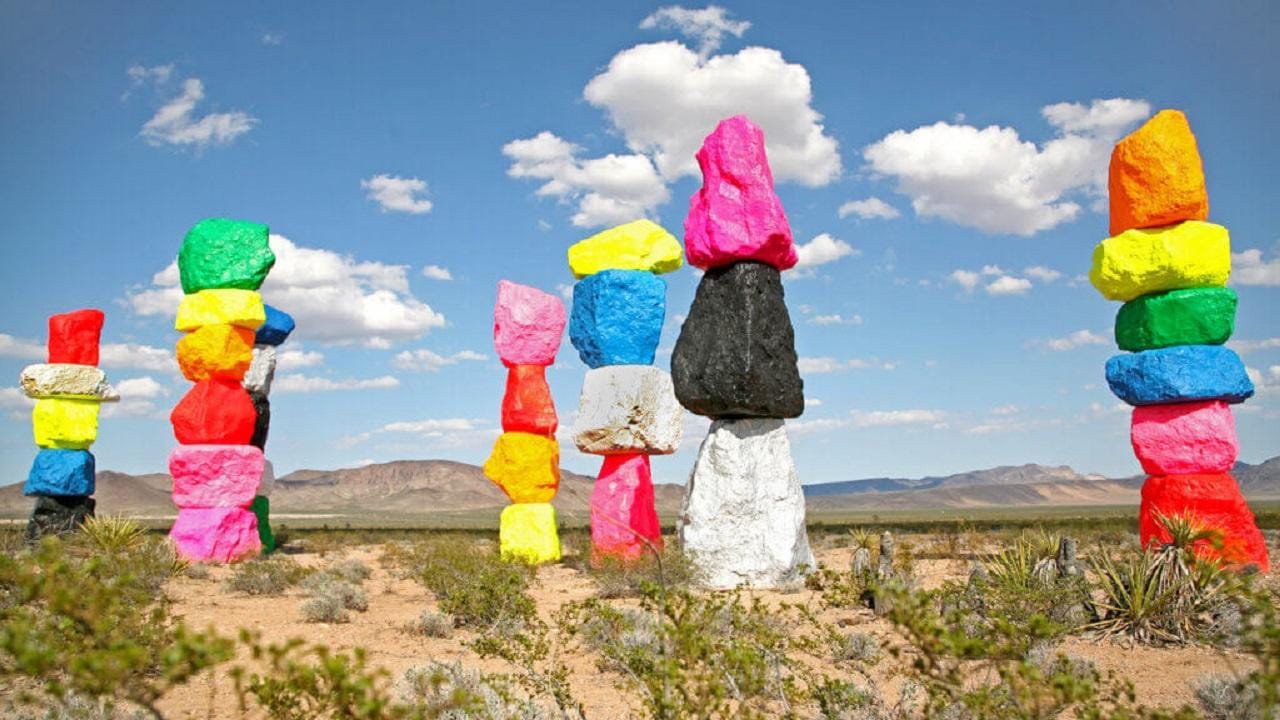 Von Las Vegas aus: Hoover Dam, Boulder City und 7 Magic Mountains