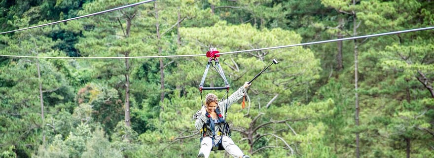 ZIPLINE extrême 1500M & CANYONING dans le DA LAT