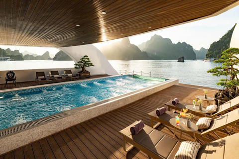 Ha Long Bay: Luxury Overnight Cruise 2D1N or 3D2N Ha Long Bay 3D2N & Shared Car Transfer