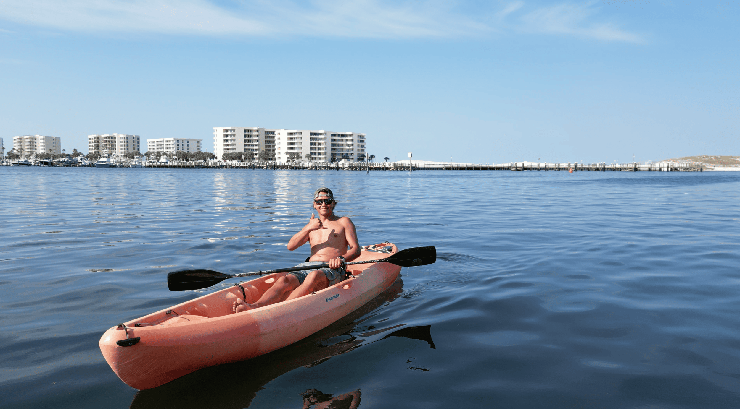 Kajakverleih im Hafen von Destin