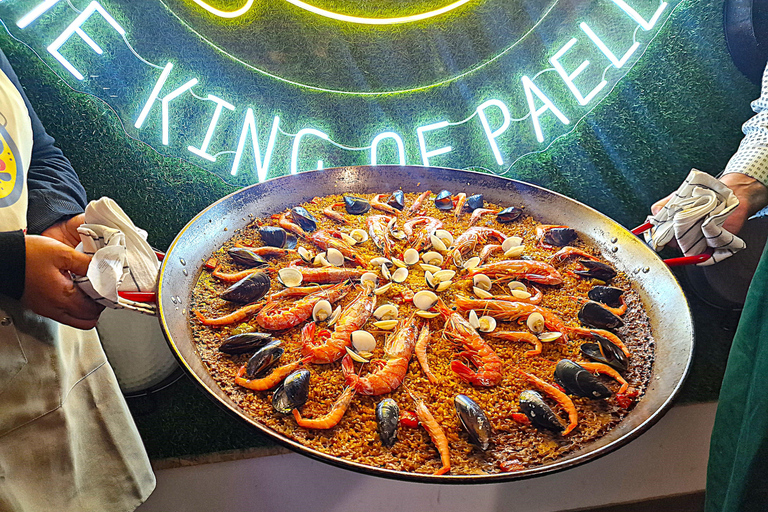 Madrid: Paella Cooking Class with Unlimited Wine & Churros Paella Cooking Class Unlimited Wine Churros & Chocolate