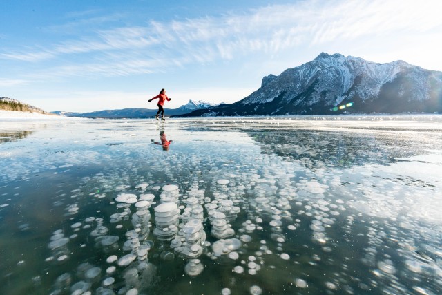 Visit Lake Louise Ski Resort & Abraham Lake Ice Bubbles day tour in Lake Louise