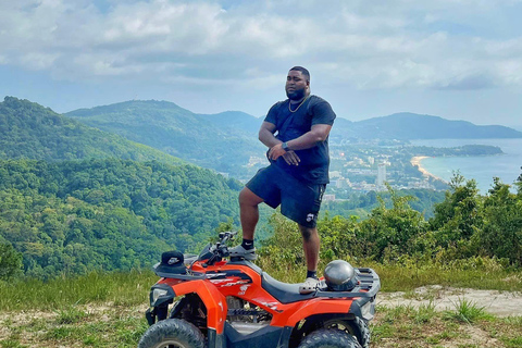 Desde Phuket: Rutas panorámicas en quad con vistas a Karon y Patong1,5 horas en coche