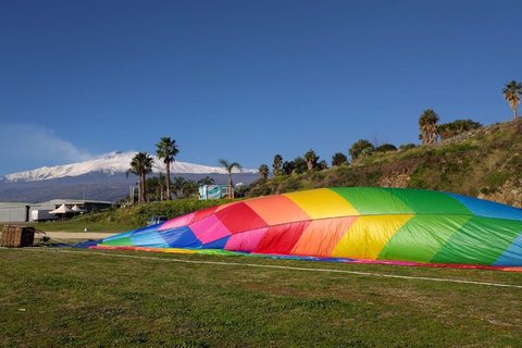 Hot Air Balloon Flight at the Foot of Mt. Etna Ticket for a hot air balloon flight at the foot of Mt. Etna (Mon–Thu)