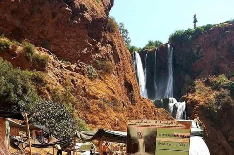 Au départ de Marrakech : Cascades d'Ouzoud Visite guidée ; Croisière commentée - cascade