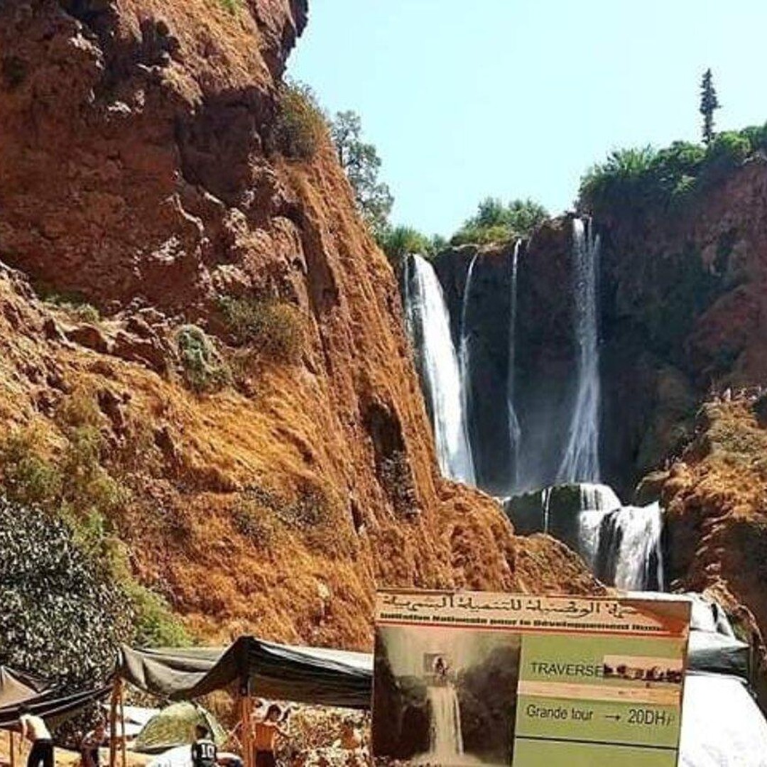 Au départ de Marrakech : Cascades d'Ouzoud Visite guidée ; Croisière commentée - cascade