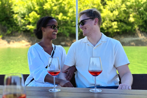 From Tirana: Vineyards, Wine Food Tasting + Lake & Boat Trip