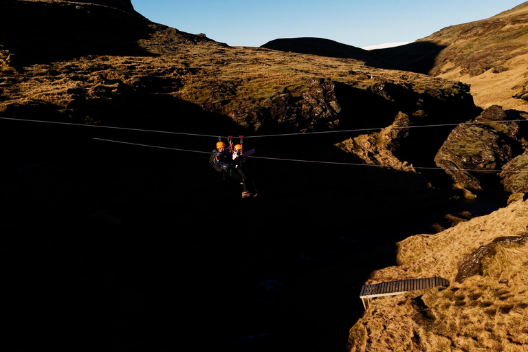 Vík: Zipline Adventure over Canyons and Waterfalls