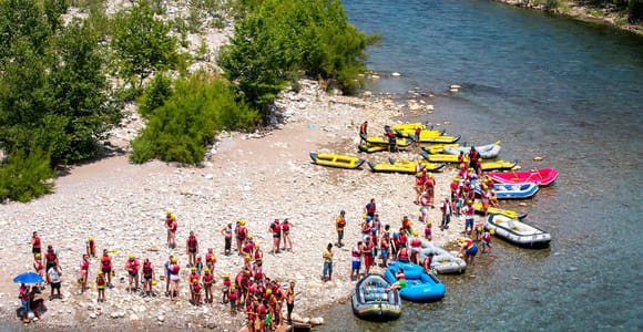 Family Rafting at Koprulu Canyon w/Lunch and Hotel Transfer