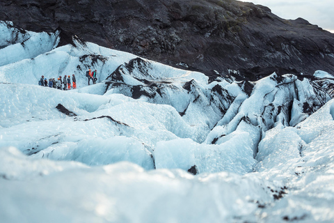 Paseo por la costa sur, caminata por el glaciar y aurora boreal