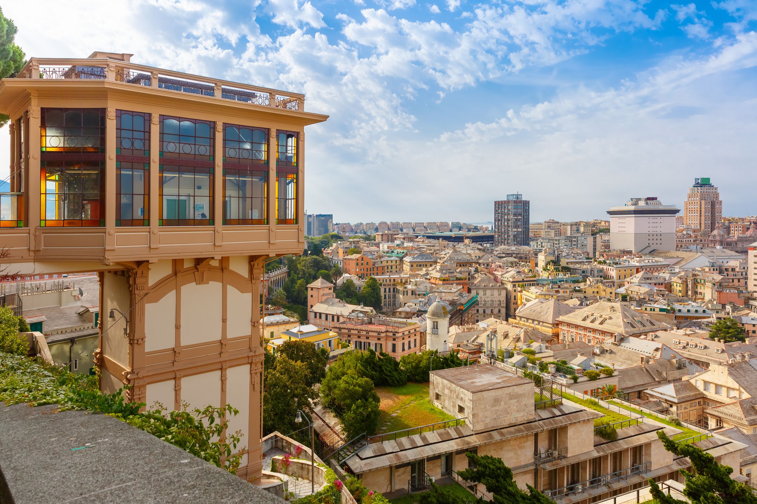 Genua: Geführte Panorama-Stadtführung mit Standseilbahn
