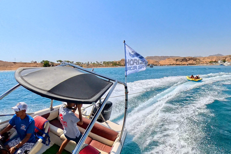 Sharm El Sheikh: Parasailing and Water Ride Combo Double Parasailing (Total 150kg) + 1 Water Ride