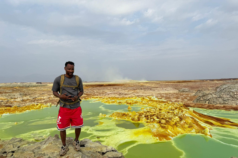Mekele: 3-dniowa wycieczka do depresji Danakil i „Velcano”.