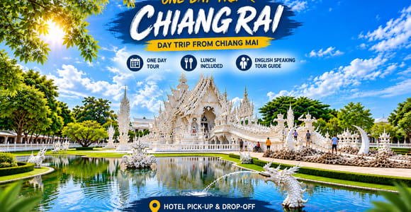 Chiang Mai: Chiang Rai White, Blue, Red Temples & Lalitta Café