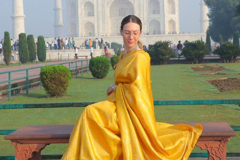 From Jaipur: Private Taj Mahal Sunrise, Baby Taj & Fort Tour Only Professional Tour Guide in Agra