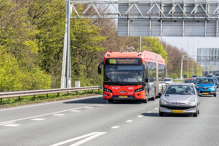 Amsterdam: Trasferimento in autobus espresso dall&#039;aeroporto a/da il centro cittàTransfer aeroportuale espresso di andata e ritorno per la città (valido 14 giorni)