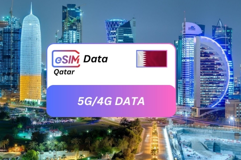 Doha : Qatar Seamless eSIM Roaming Data Plan for Travelers (Plan de données d'itinérance eSIM sans couture pour les voyageurs)1GB/7 jours