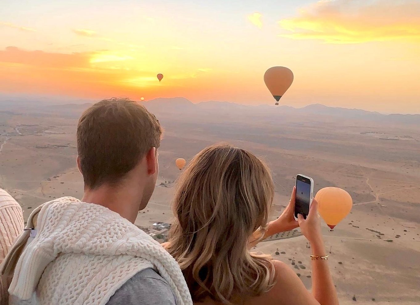 Marrakech: Ballonaktivitet, berber-morgenmad og certifikat