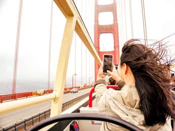 San Francisco: Sightseeing med hop-on hop-off med öppen takterrass