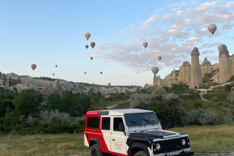 Cappadocia solnedgång eller soluppgång Jeep Safari