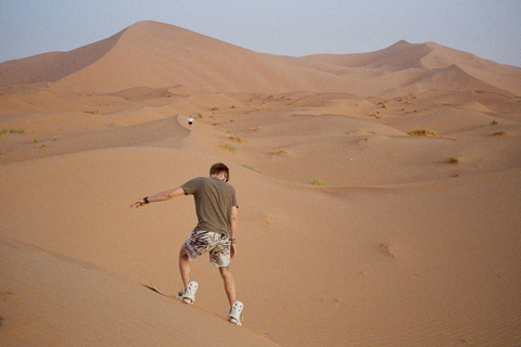 From Fes: 3-Day Merzouga Desert Tour to Marrakech Standard Desert Camp Experience (Shared Facilities)