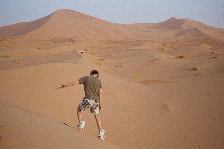 From Fes: 3-Day Merzouga Desert Tour to Marrakech Standard Desert Camp Experience (Shared Facilities)