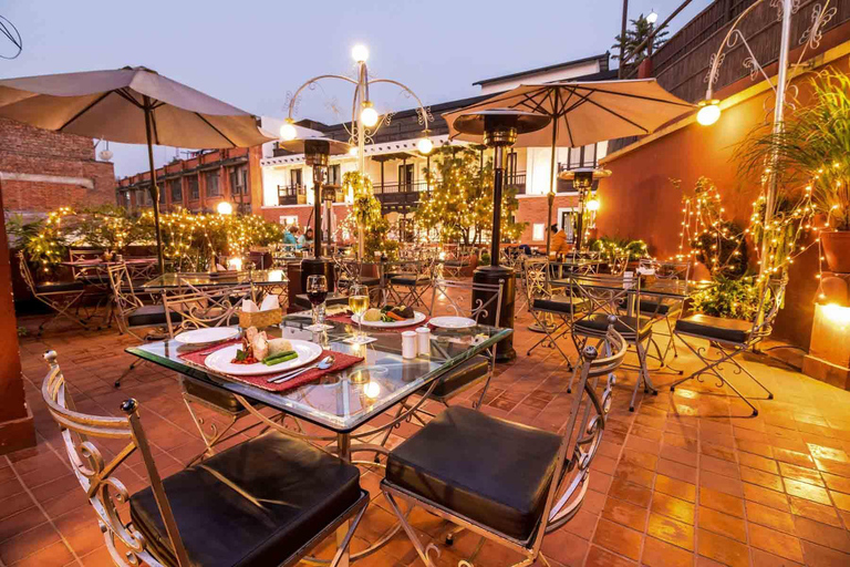 Thamel: Romantic Rooftop Dinner with Hotel Transfer