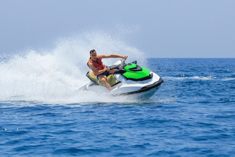 Jetski com caiaque Crystal, passeio de OVNI e paddle board